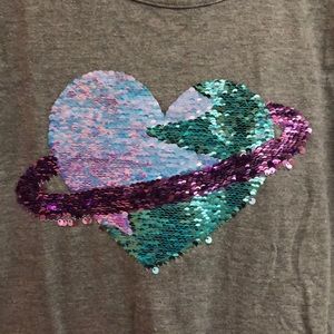 Used Girls Flip Sequins Tee
